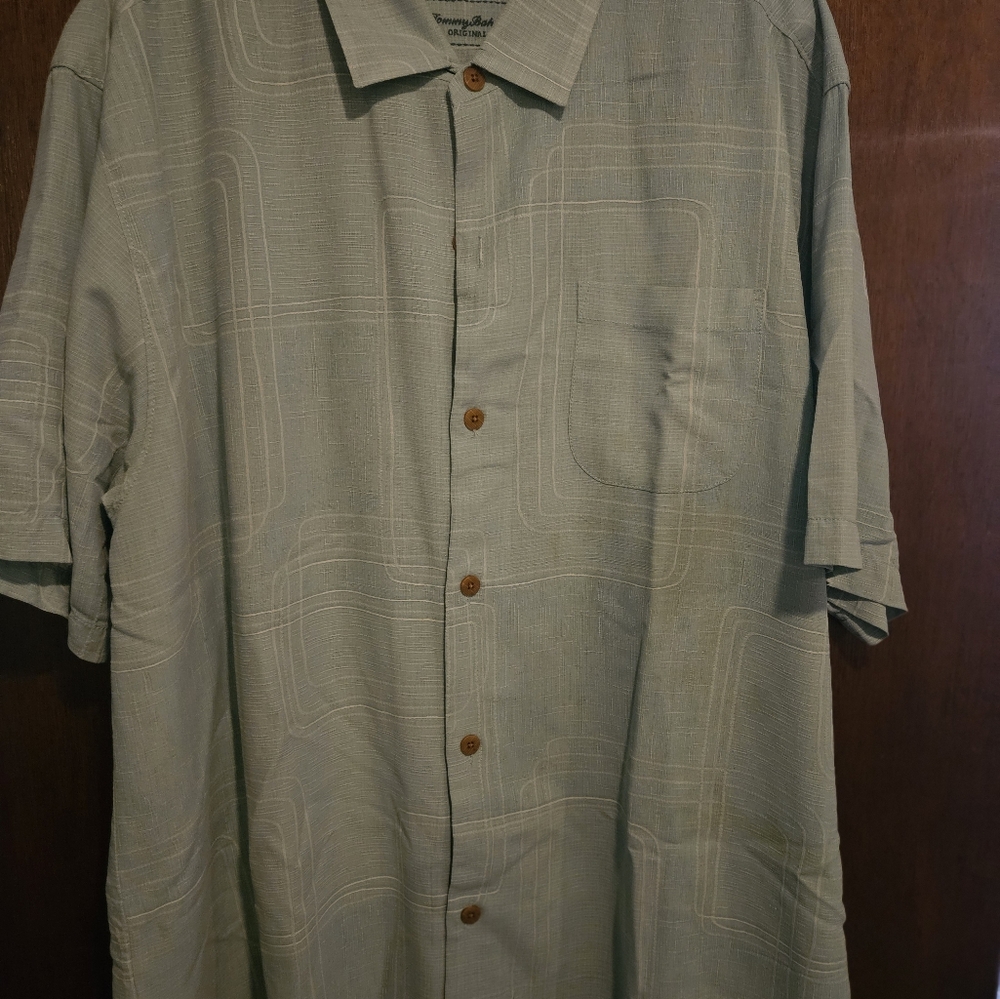 Tommy Bahama Light Blue Pattern Shirt